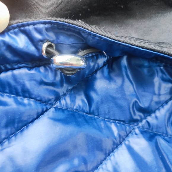 Guess puffer weatherproof jacket dark blue and black women's size M - Picture 7 of 9